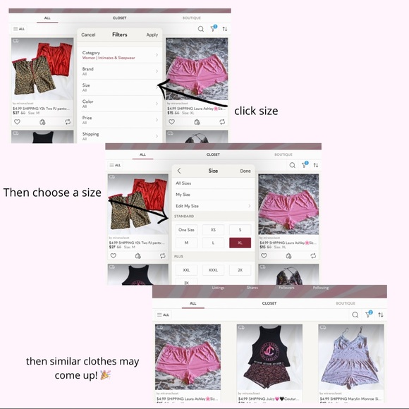 🖱️Navigating Poshmark Closet tip ☺️ - Picture 3 of 3